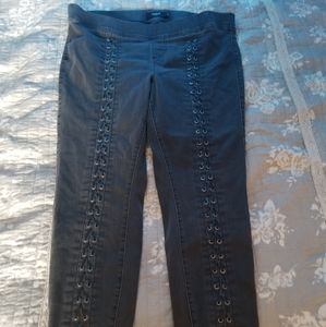 Torrid lace up skinny jeans